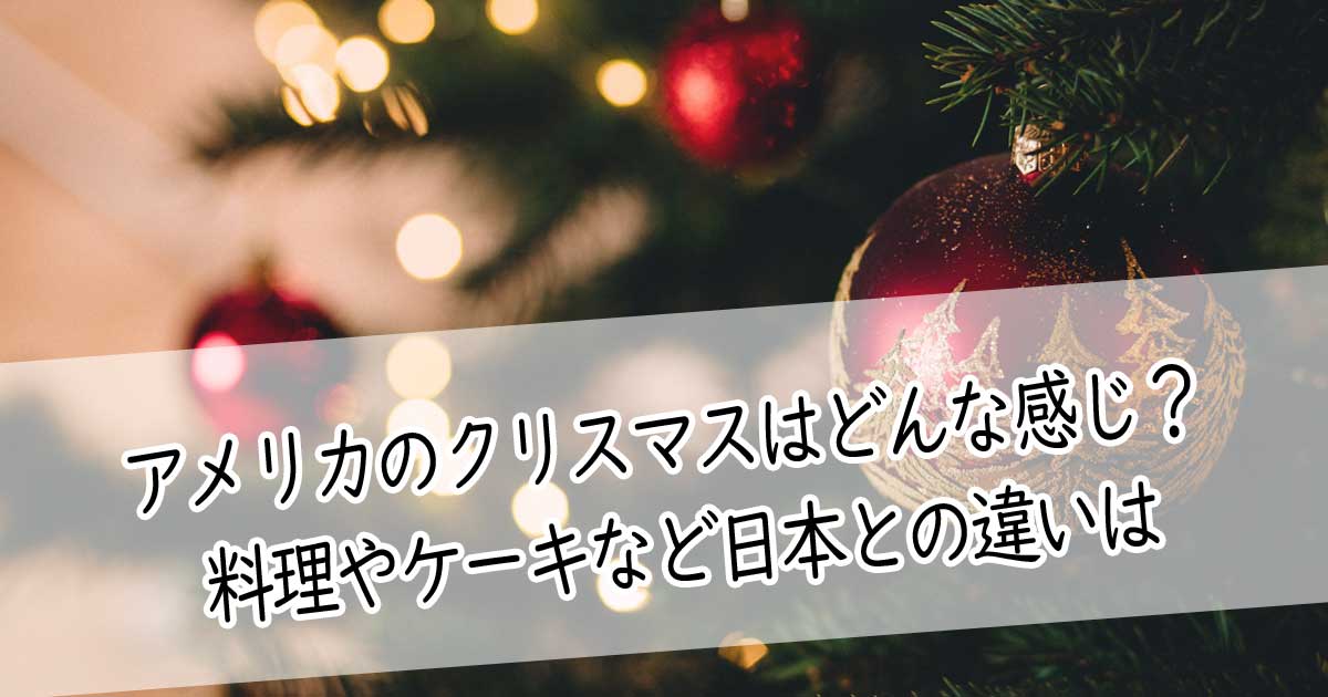 アメリカのクリスマスは注意が必要 料理やケーキは日本とどう違う アメリカ滞在で実際に使えた英語の学習方法